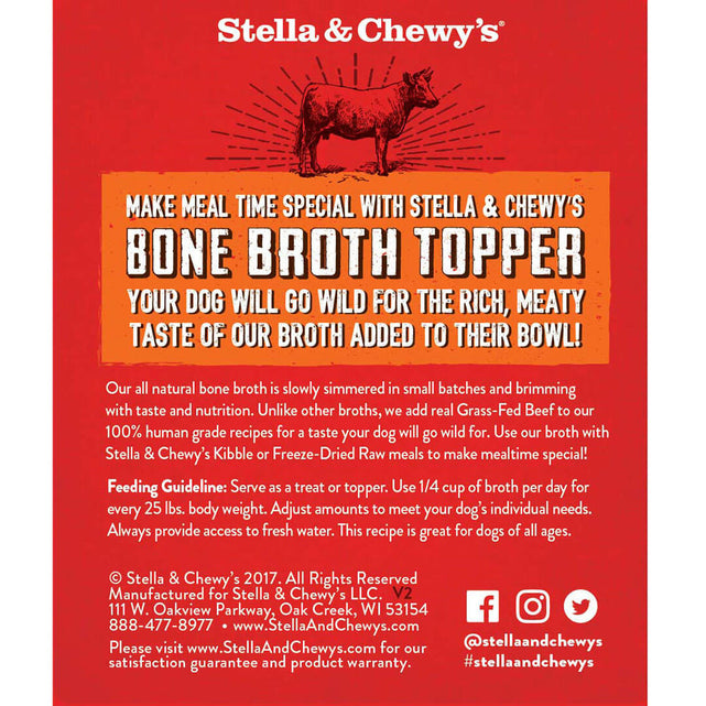 Stella & Chewy's Broth Topper For Dogs - Grass-Fed Beef (11oz)