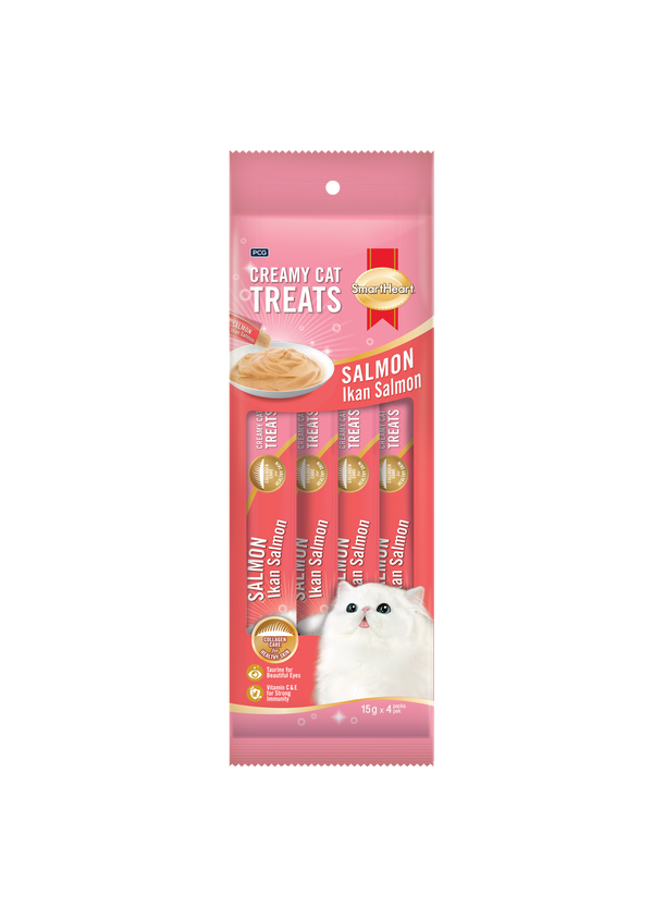 Smartheart Creamy Cat Treat Salmon (15g x 4)