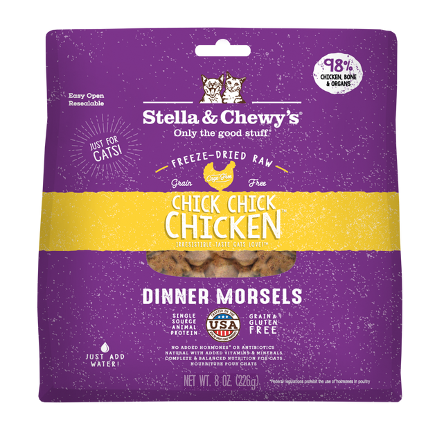 Stella & Chewy's Freeze Dried Dinner Morsels for Cats - Chick, Chick, Chicken (8oz/18oz)