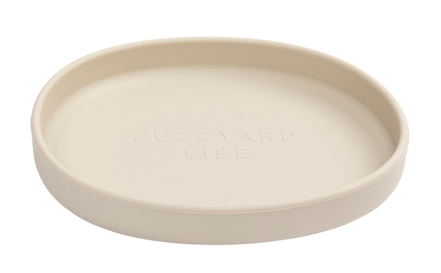 FuzzYard Life Cat Silicon Dish - Sandstone