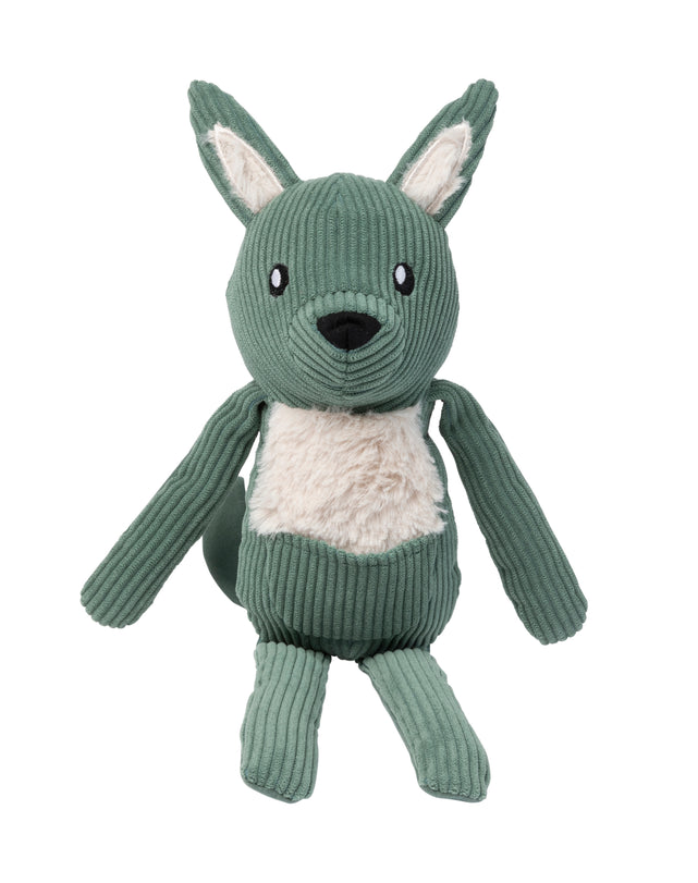 FuzzYard Life Dog Plush Toy Myrtle Green Kangaroo