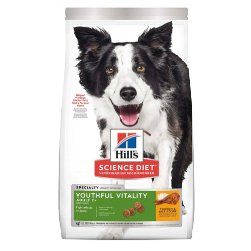 Hill's Science Diet Senior Vitality Adult 7+ Chicken & Rice Dry Dog Food (3.5lbs/21.5lbs)
