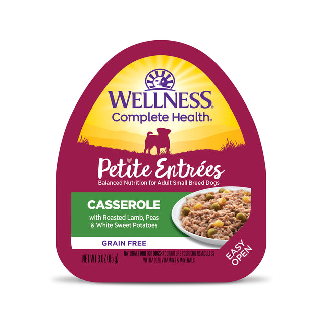 Wellness Dog Petite Entrée Casserole Roasted Lamb, Peas & White Sweet Potatoes (3oz)