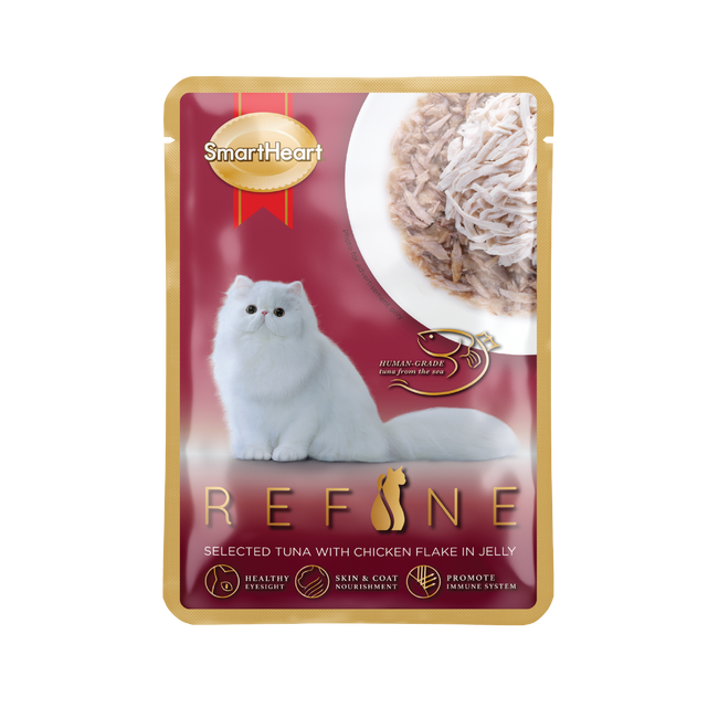 Smartheart Refine Finest Cat Pouch Tuna with Drumstick Flake in Jelly (70g)