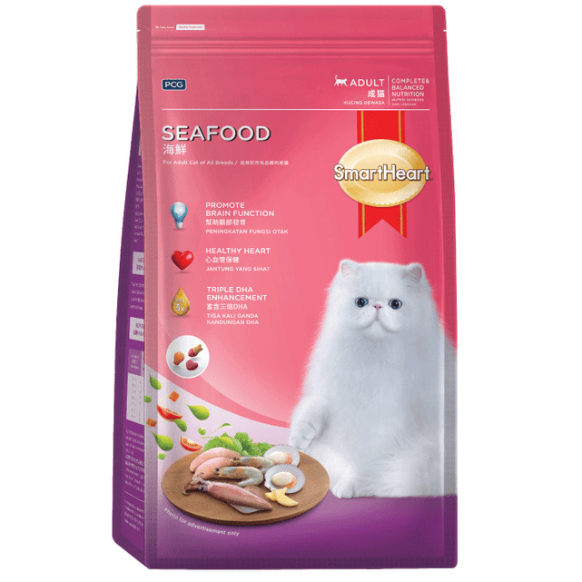 Smartheart Dry Cat Food Seafood (1.2kg/7kg)