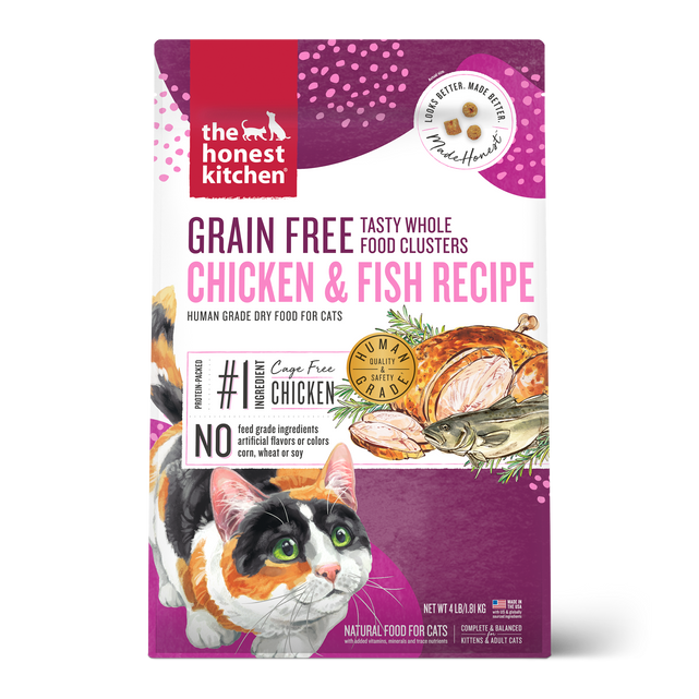 The Honest Kitchen Whole Food Clusters Cat Grain-Free Chicken & Fish (4lbs)