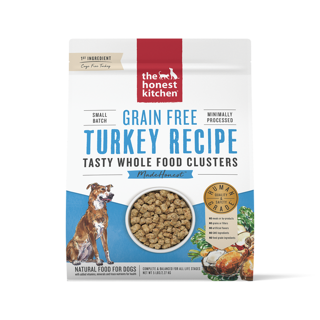 The Honest Kitchen Whole Food Clusters Dog Grain-Free Turkey (5lbs)