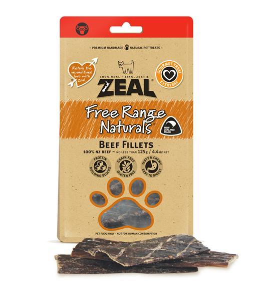 Zeal Dog Beef Fillet Treats (125g)