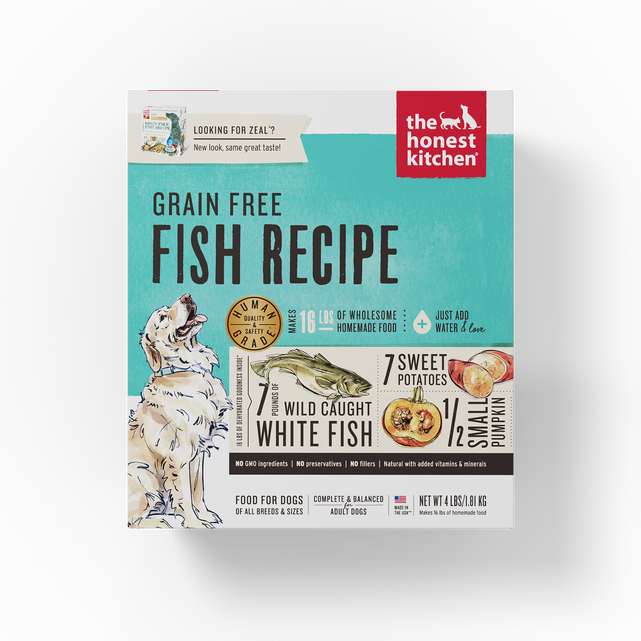 The Honest Kitchen Dehydrated Grain Free Fish Recipe Dog - Zeal (4lbs/10bs)