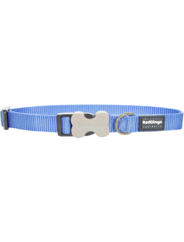Red Dingo Bucklebone Classic Dog Collar Medium Blue (12mm/15mm/20mm/25mm)