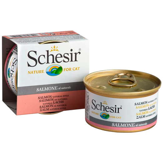 Schesir Cat Can in Water Salmon Natural Style (85g)