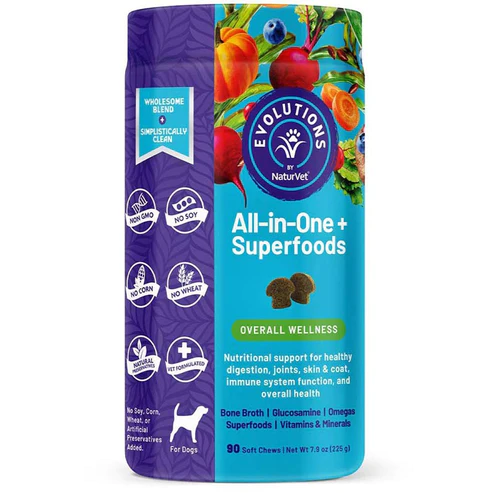 Naturvet Evolutions All-in-One Superfood for Dogs 90 Soft Chews