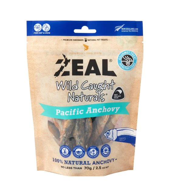 Zeal Pacific Anchovy Treats (70g)