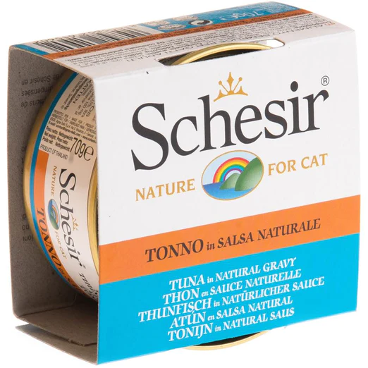 Schesir Cat Can in Natural Gravy - Tuna (70g)