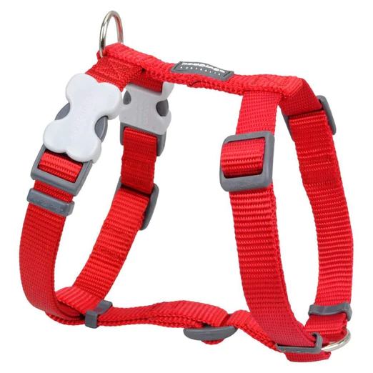 Red Dingo Classic Dog Harness Red (12mm/15mm/20mm/25mm)