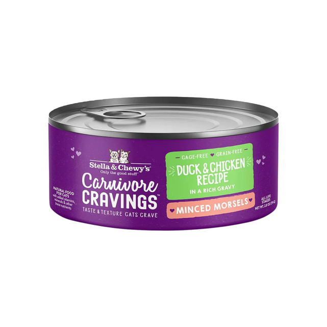 Stella & Chewy's Carnivore Cravings Minced Morsel Can for Cat - Duck & Chicken (5.2oz)