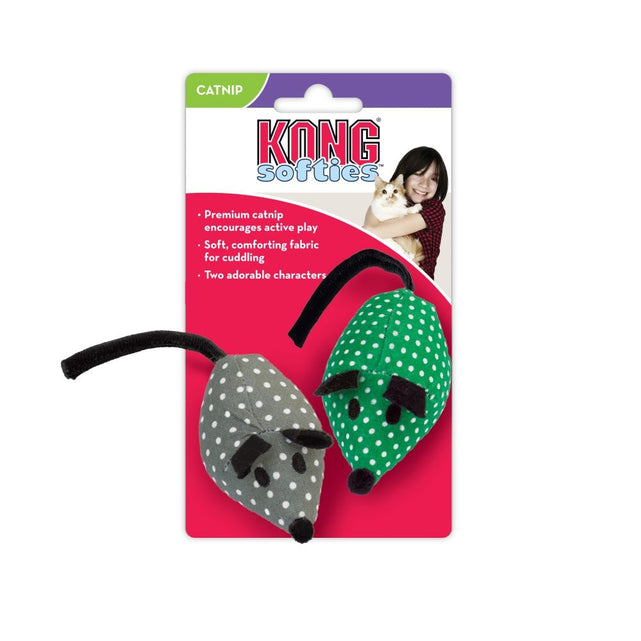 Kong Cat Softies Mice (2pc) Assorted