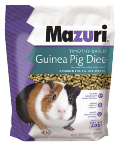 Mazuri Timothy-Based Guinea Pig Diet (5lb/25lb)