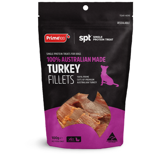 Prime100 Turkey Fillets Treats for Dogs
