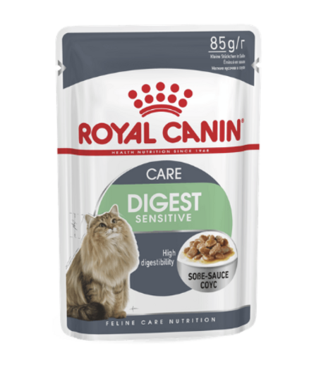 Royal Canin Feline Digestive Sensitive in Gravy Pouch (85g/12x85g)