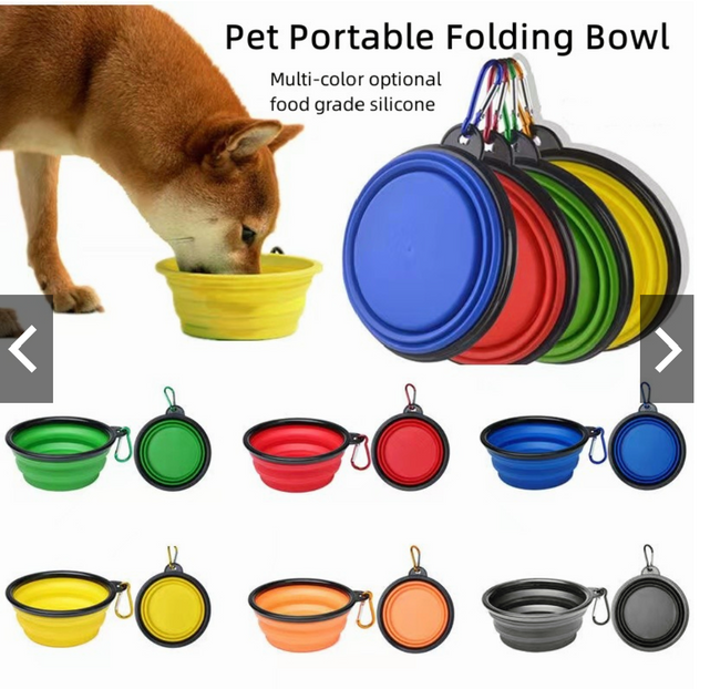 Collapsible Pet Travel Bowl (650ml)