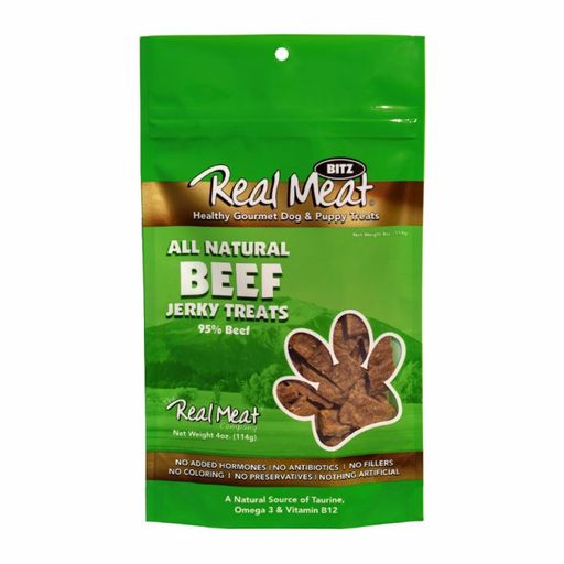 Real Meat Beef Jerky Dog Treat (4oz)