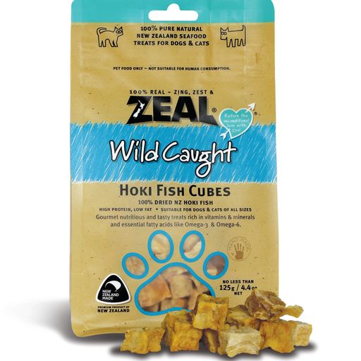 Zeal Hoki Fish Cubes Treat (125g/pack)